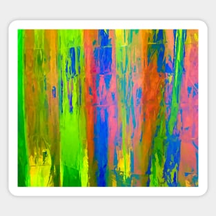 Neon Rainbow Paint Splatter Sticker